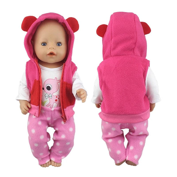 Planet Gates 2023 New Cute frog Suits Fit For 43cm Baby Doll 17 Inch Reborn Baby Doll Clothes