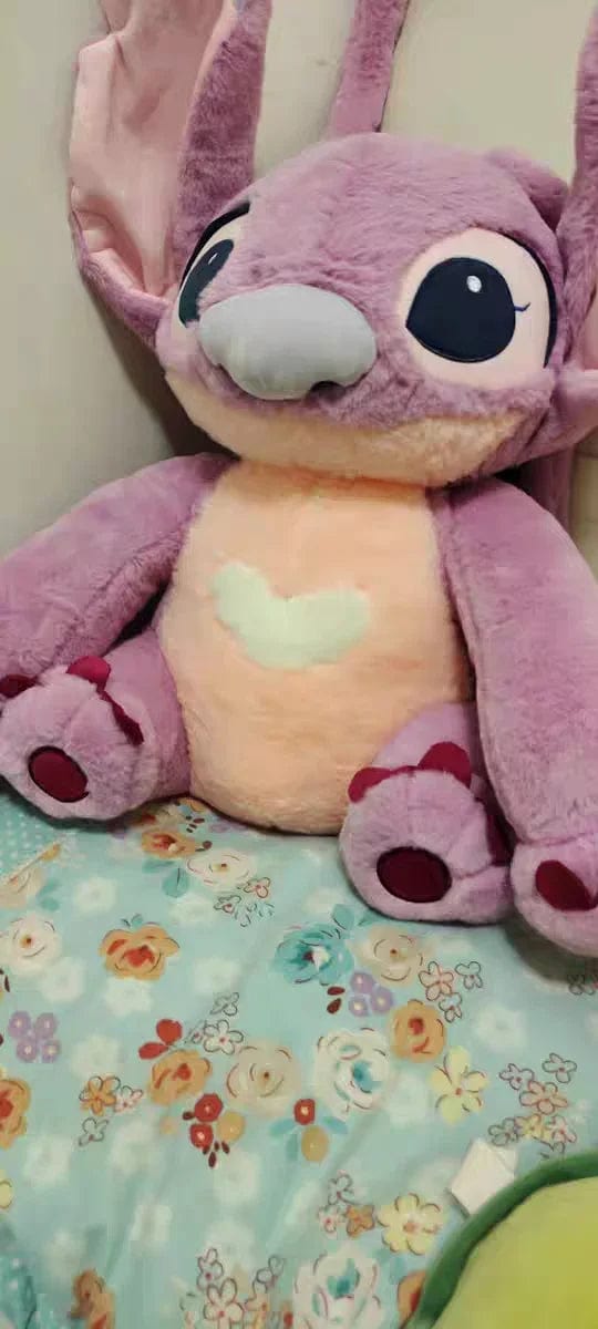 Planet Gates 2023 New Disney Stitch Angel Plush Toy Kawaii Lilo & Stitch Cartoon Stuffed Doll Stress Relief Pillow Comfort Toy Kids Xmas Gift