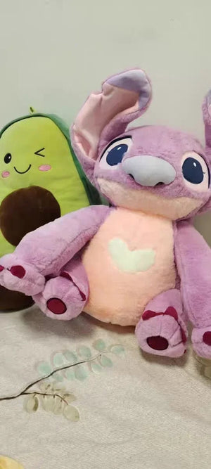 Planet Gates 2023 New Disney Stitch Angel Plush Toy Kawaii Lilo & Stitch Cartoon Stuffed Doll Stress Relief Pillow Comfort Toy Kids Xmas Gift