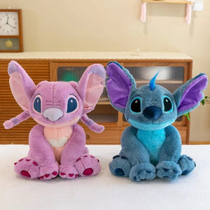 Planet Gates 2023 New Disney Stitch Angel Plush Toy Kawaii Lilo & Stitch Cartoon Stuffed Doll Stress Relief Pillow Comfort Toy Kids Xmas Gift