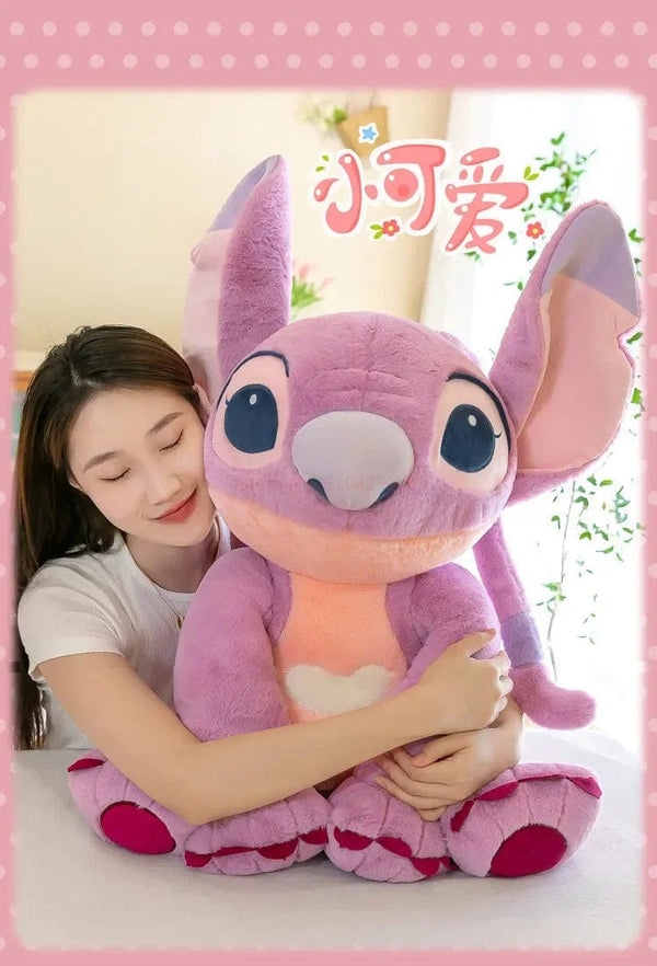 Planet Gates 2023 New Disney Stitch Angel Plush Toy Kawaii Lilo & Stitch Cartoon Stuffed Doll Stress Relief Pillow Comfort Toy Kids Xmas Gift
