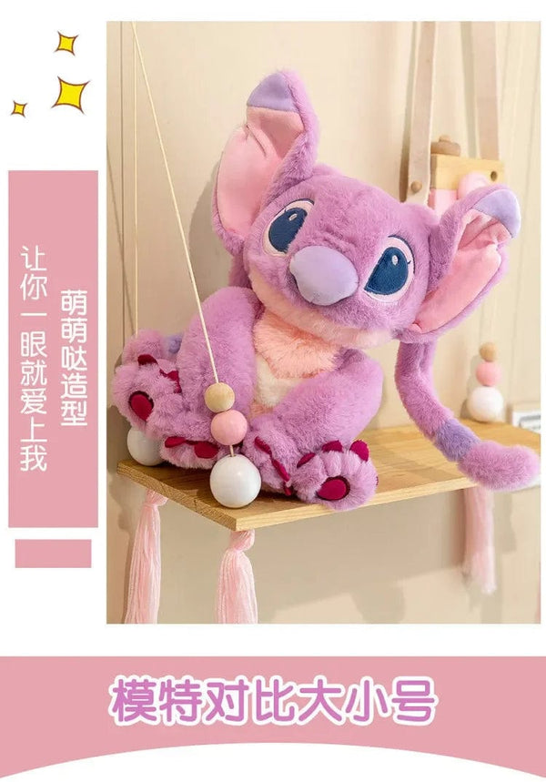 Planet Gates 2023 New Disney Stitch Angel Plush Toy Kawaii Lilo & Stitch Cartoon Stuffed Doll Stress Relief Pillow Comfort Toy Kids Xmas Gift