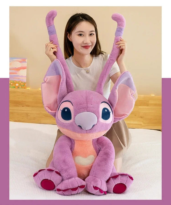 Planet Gates 2023 New Disney Stitch Angel Plush Toy Kawaii Lilo & Stitch Cartoon Stuffed Doll Stress Relief Pillow Comfort Toy Kids Xmas Gift