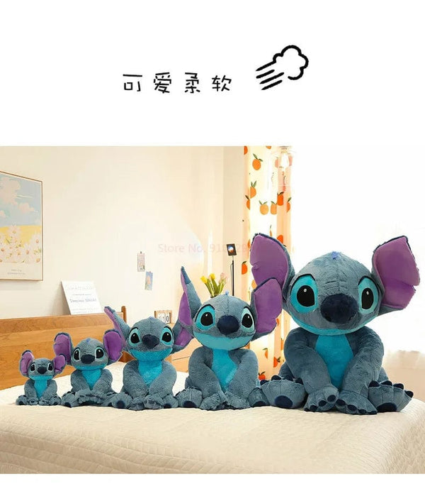 Planet Gates 2023 New Disney Stitch Angel Plush Toy Kawaii Lilo & Stitch Cartoon Stuffed Doll Stress Relief Pillow Comfort Toy Kids Xmas Gift