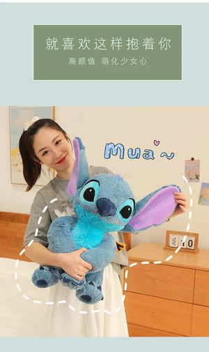 Planet Gates 2023 New Disney Stitch Angel Plush Toy Kawaii Lilo & Stitch Cartoon Stuffed Doll Stress Relief Pillow Comfort Toy Kids Xmas Gift