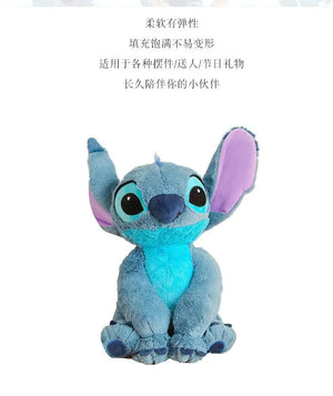 Planet Gates 2023 New Disney Stitch Angel Plush Toy Kawaii Lilo & Stitch Cartoon Stuffed Doll Stress Relief Pillow Comfort Toy Kids Xmas Gift