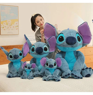 Planet Gates 2023 New Disney Stitch Angel Plush Toy Kawaii Lilo & Stitch Cartoon Stuffed Doll Stress Relief Pillow Comfort Toy Kids Xmas Gift