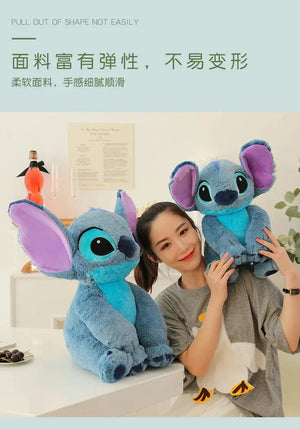 Planet Gates 2023 New Disney Stitch Angel Plush Toy Kawaii Lilo & Stitch Cartoon Stuffed Doll Stress Relief Pillow Comfort Toy Kids Xmas Gift