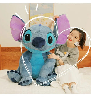 Planet Gates 2023 New Disney Stitch Angel Plush Toy Kawaii Lilo & Stitch Cartoon Stuffed Doll Stress Relief Pillow Comfort Toy Kids Xmas Gift