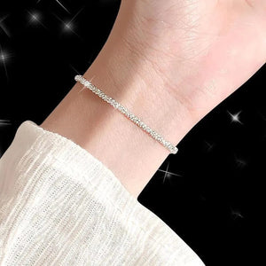 Planet Gates 2023 New Popular Silver Colour Sparkling Clavicle Chain Choker Necklace For Women Fine Jewelry Wedding Party Gift
