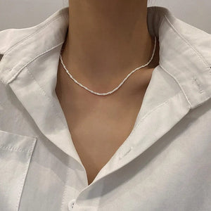 Planet Gates 2023 New Popular Silver Colour Sparkling Clavicle Chain Choker Necklace For Women Fine Jewelry Wedding Party Gift