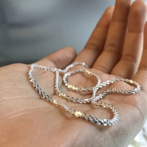 Planet Gates 2023 New Popular Silver Colour Sparkling Clavicle Chain Choker Necklace For Women Fine Jewelry Wedding Party Gift