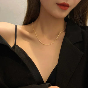 Planet Gates 2023 New Popular Silver Colour Sparkling Clavicle Chain Choker Necklace For Women Fine Jewelry Wedding Party Gift
