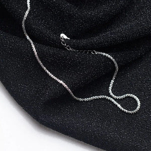 Planet Gates 2023 New Popular Silver Colour Sparkling Clavicle Chain Choker Necklace For Women Fine Jewelry Wedding Party Gift
