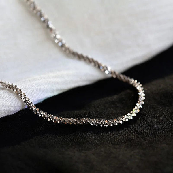 Planet Gates 2023 New Popular Silver Colour Sparkling Clavicle Chain Choker Necklace For Women Fine Jewelry Wedding Party Gift