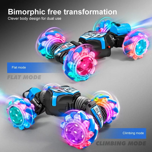Planet Gates 2023 Newest RC Stunt Car 2.4G Remote Control Cars RC Watch Gesture Sensor LED Rotation Gift Electronic Toy for Kids Boys