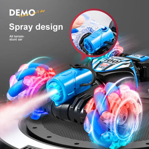 Planet Gates 2023 Newest RC Stunt Car 2.4G Remote Control Cars RC Watch Gesture Sensor LED Rotation Gift Electronic Toy for Kids Boys