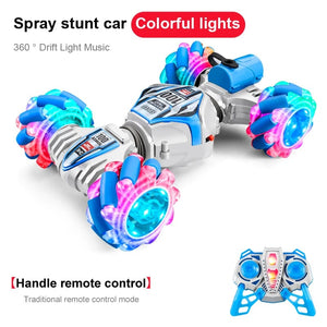 Planet Gates 2023 Newest RC Stunt Car 2.4G Remote Control Cars RC Watch Gesture Sensor LED Rotation Gift Electronic Toy for Kids Boys