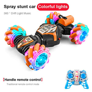 Planet Gates 2023 Newest RC Stunt Car 2.4G Remote Control Cars RC Watch Gesture Sensor LED Rotation Gift Electronic Toy for Kids Boys