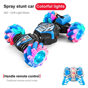 Planet Gates 2023 Newest RC Stunt Car 2.4G Remote Control Cars RC Watch Gesture Sensor LED Rotation Gift Electronic Toy for Kids Boys