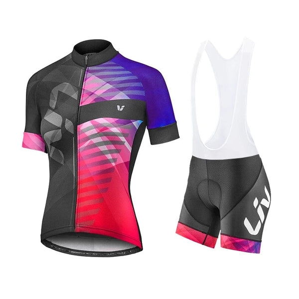 Planet Gates 2023 Pro Team Women LIV Cycling Set Summer Women MTB Bike Cycling Clothing Bicycle Clothes Ropa Ciclismo Cycling Jersey Set