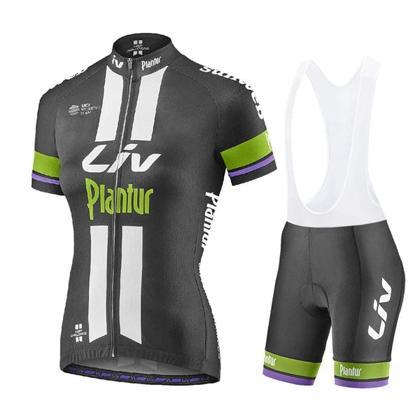 Planet Gates 2023 Pro Team Women LIV Cycling Set Summer Women MTB Bike Cycling Clothing Bicycle Clothes Ropa Ciclismo Cycling Jersey Set