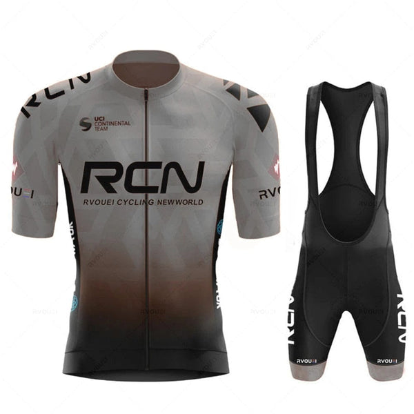 Planet Gates 2023 RCN Team Cycling Jersey Set Summer Breathable Road Bicycle Suit Riding Uniform Bike MTB Clothing New Sports Cycling Kits