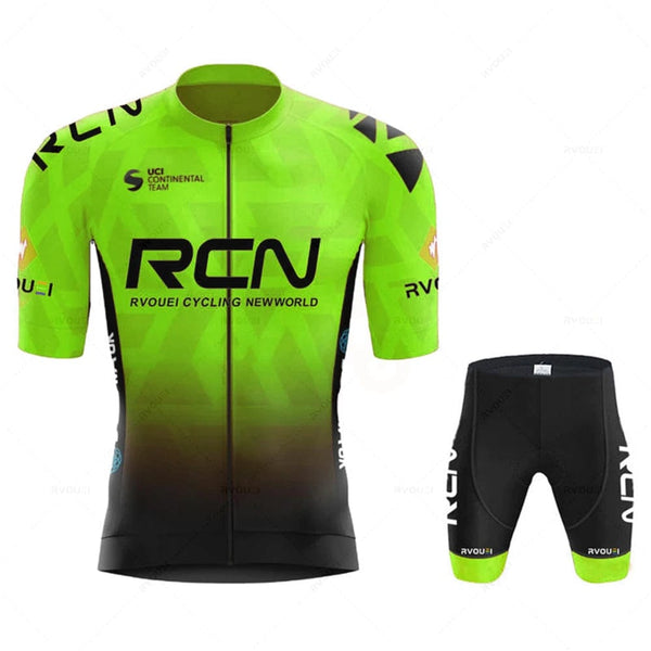 Planet Gates 2023 RCN Team Cycling Jersey Set Summer Breathable Road Bicycle Suit Riding Uniform Bike MTB Clothing New Sports Cycling Kits