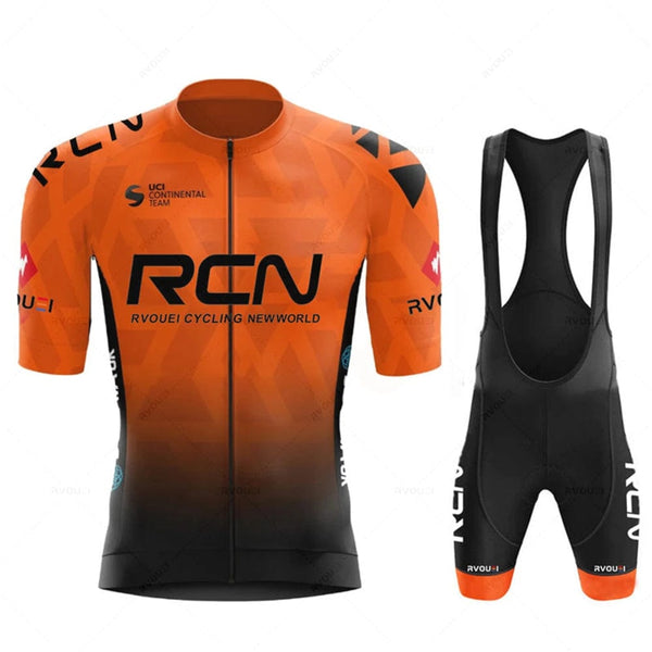 Planet Gates 2023 RCN Team Cycling Jersey Set Summer Breathable Road Bicycle Suit Riding Uniform Bike MTB Clothing New Sports Cycling Kits