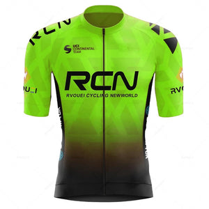 Planet Gates 2023 RCN Team Cycling Jersey Set Summer Breathable Road Bicycle Suit Riding Uniform Bike MTB Clothing New Sports Cycling Kits
