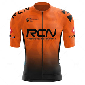 Planet Gates 2023 RCN Team Cycling Jersey Set Summer Breathable Road Bicycle Suit Riding Uniform Bike MTB Clothing New Sports Cycling Kits