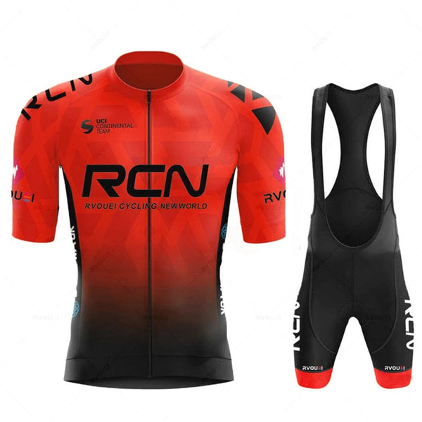 Planet Gates 2023 RCN Team Cycling Jersey Set Summer Breathable Road Bicycle Suit Riding Uniform Bike MTB Clothing New Sports Cycling Kits