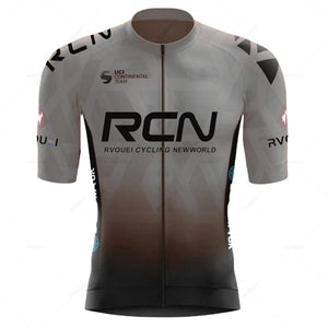 Planet Gates 2023 RCN Team Cycling Jersey Set Summer Breathable Road Bicycle Suit Riding Uniform Bike MTB Clothing New Sports Cycling Kits