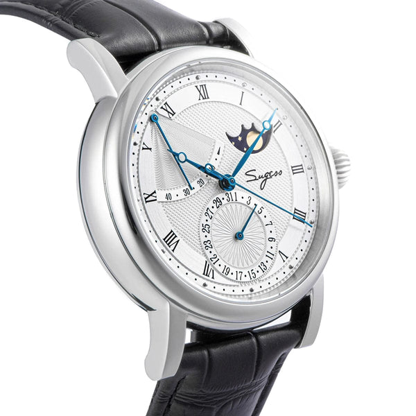 Planet Gates 2023 Sugess Watch of Men Automatic Mechanical Moon-Phase Wristwatches Power Reserved  Sapphire WaterResistant Tianjin Movement