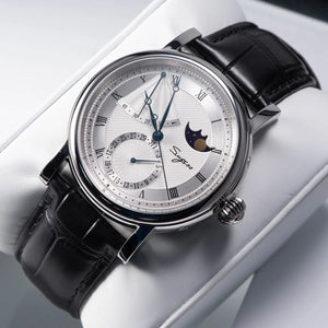 Planet Gates 2023 Sugess Watch of Men Automatic Mechanical Moon-Phase Wristwatches Power Reserved  Sapphire WaterResistant Tianjin Movement