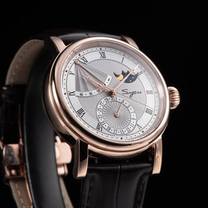 Planet Gates 2023 Sugess Watch of Men Automatic Mechanical Moon-Phase Wristwatches Power Reserved  Sapphire WaterResistant Tianjin Movement