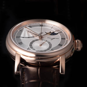 Planet Gates 2023 Sugess Watch of Men Automatic Mechanical Moon-Phase Wristwatches Power Reserved  Sapphire WaterResistant Tianjin Movement