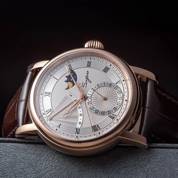 Planet Gates 2023 Sugess Watch of Men Automatic Mechanical Moon-Phase Wristwatches Power Reserved  Sapphire WaterResistant Tianjin Movement