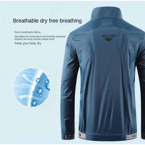 Planet Gates 2023 Summer Men Windproof Waterproof Cycling Jacket MTB Moto Poc Bicycle Long Sleeve Windbreaker Anti-UV Mountain Bike Wind Coat