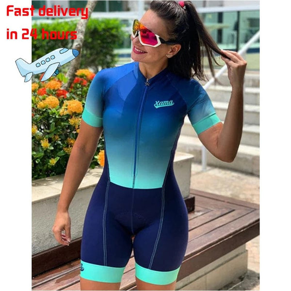 Planet Gates 2023 XAMA Pro Low Price Women's Profession Triathlon Suit Clothes Biking Skinsuits Coupa De Ciclismo Rompers Jumpsuit 20D Kits