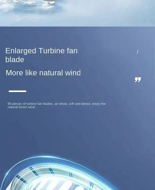 Planet Gates 2024 1200mAh New Mini Neck Mounted Fan Portable Bladeless Neck Rechargeable Air Cooler 3 Speed Mini Summer Sports Fan Outdoor