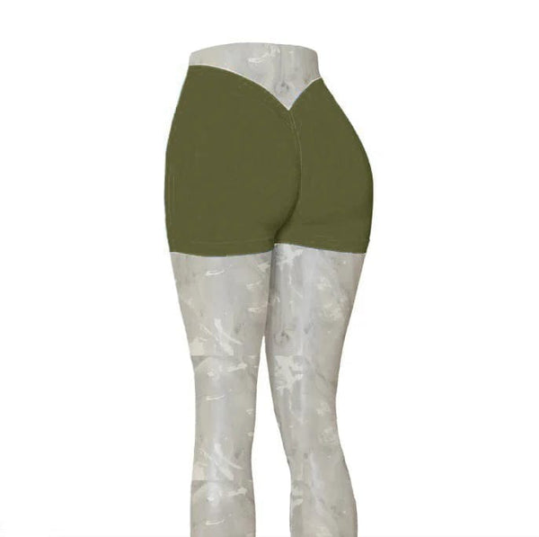 Planet Gates 2024 24Colors Nylon Back V Butt Yoga Pants Women High Waist Fitness Workout Gym Running Scrunch Leggings Shorts Active Wear