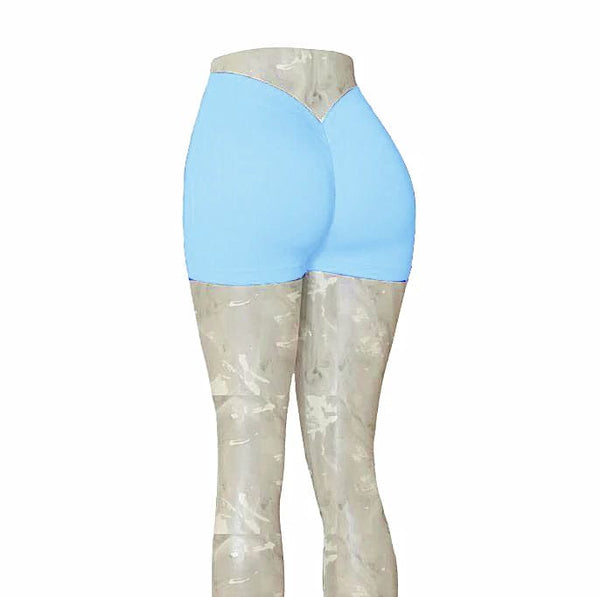 Planet Gates 2024 24Colors Nylon Back V Butt Yoga Pants Women High Waist Fitness Workout Gym Running Scrunch Leggings Shorts Active Wear