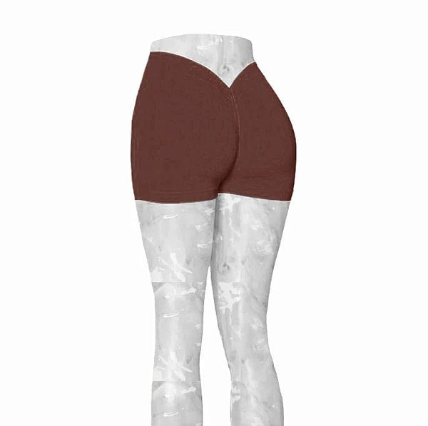 Planet Gates 2024 24Colors Nylon Back V Butt Yoga Pants Women High Waist Fitness Workout Gym Running Scrunch Leggings Shorts Active Wear