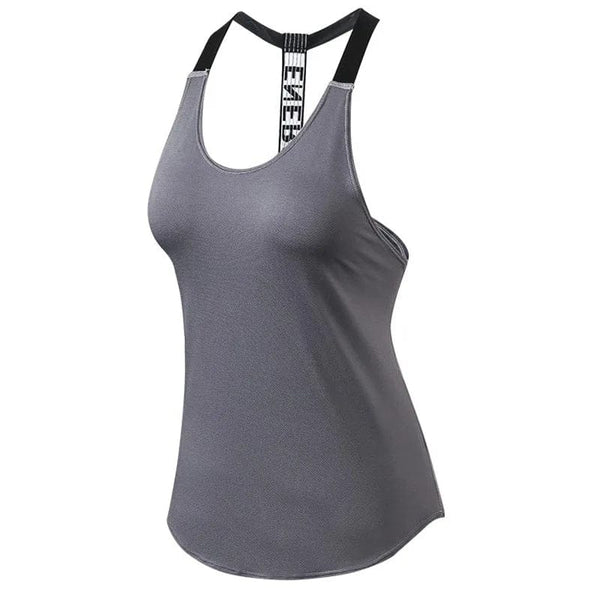 Planet Gates 2024 Gym Tops Women's Sports Top Letter Backless Shirts Sleeveless Yoga Tops Fitness Running Quick Dry Tank Crop Top