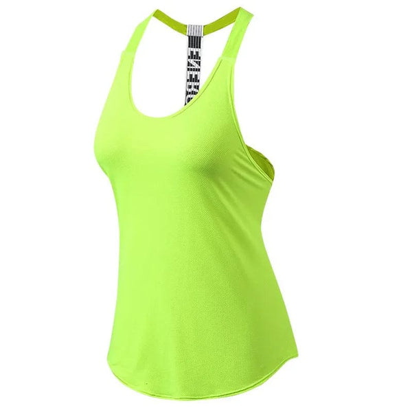 Planet Gates 2024 Gym Tops Women's Sports Top Letter Backless Shirts Sleeveless Yoga Tops Fitness Running Quick Dry Tank Crop Top