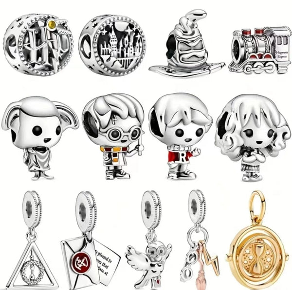 Planet Gates 2024 Hot Selling 925 Silver Plated Magic Little Harry Charm Bead Pendant Suitable for Pandora Bracelet