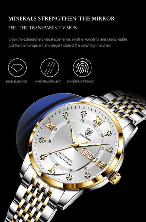 Planet Gates 2024 Men Watches Waterproof Luminous Top Brand Luxury Leather Casual Sports Quartz Wristwatch Military Man Watch For Men relogio