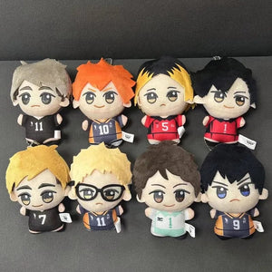 Planet Gates 2024 New 10cm Anime Plush Toy Tobio Kageyama Shoyo Hinata Kuroo Tetsurou Mini Stuffed Toys Pendant Kids Gift
