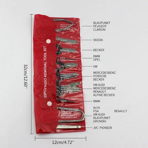 Planet Gates 2024 New 20 Pcs Car Speaker Disassembly Tool Set Auto Stereo Removal Radio Keys Remove